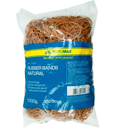 Резинки для грошей Buromax Natural 1 кг (BM.5509)