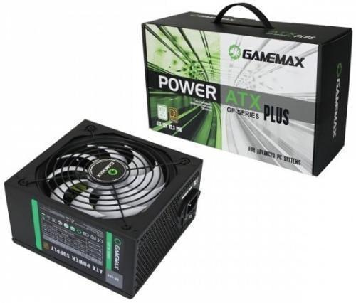 Блок питания 550 Вт, GameMax GP-550, черный, 80+ Bronze, Active PFC, 14 см, 3xMolex / 5xSATA / 1x6+2-pin / 1x4+4-pin / 1x20+4-pin,