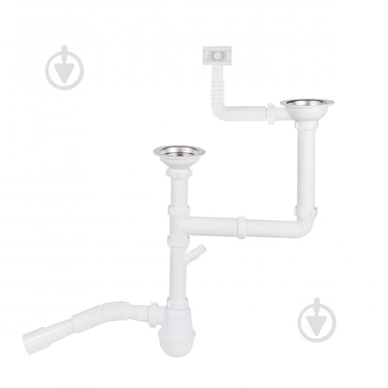 Сифон Для Двойной Кухонной Мойки Lidz (Whi) 60 05 M003 00