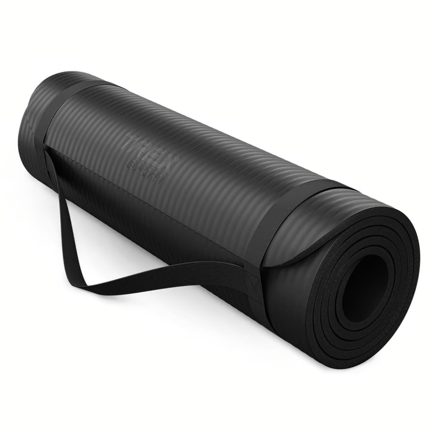 Коврик для йоги Trex Sport TX-018NGM NBR 180х60x1 см Черный (4599)