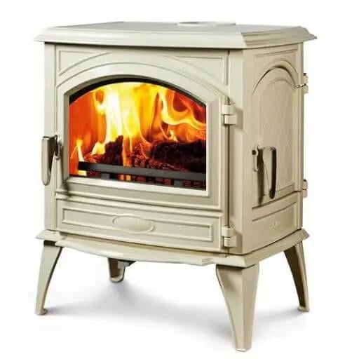 Піч-камін на дровах Dovre CLASSIC 640 WD/E8 зі зручними додатковими дверцятами 10 кВт Бежевий - фото 2