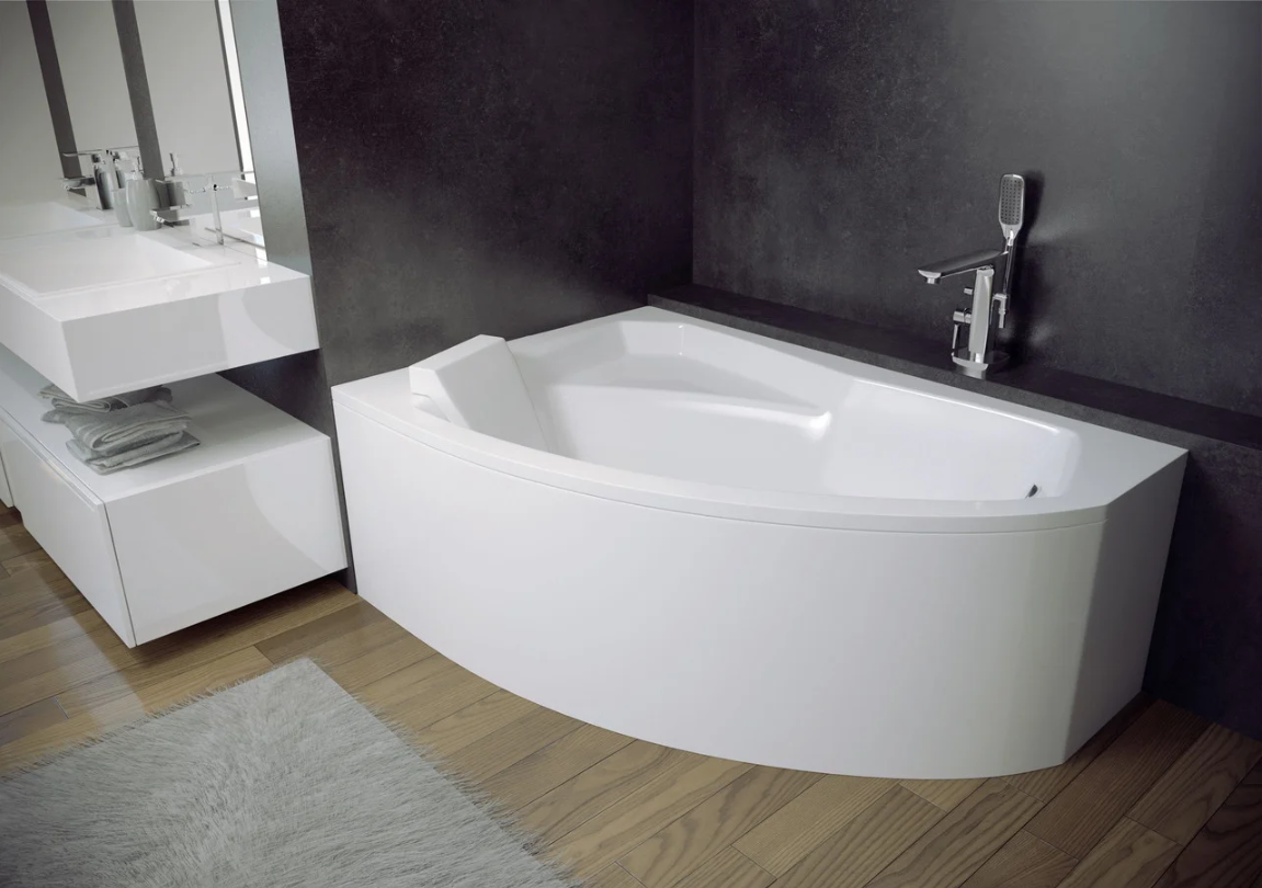 Ванна акриловая Besco Rima левосторонняя 170x110 см (1145140698)