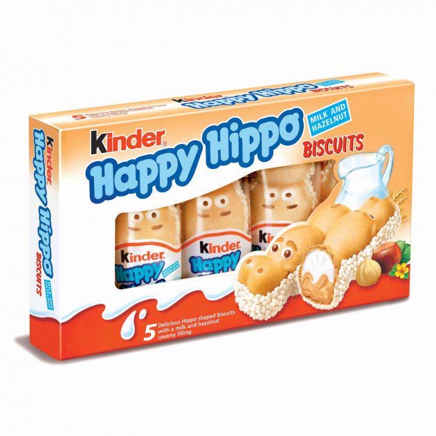 Набор печенья Kinder Happy Hippo Milk and Hazelnut 103 г 5 шт. (836423) - фото 1