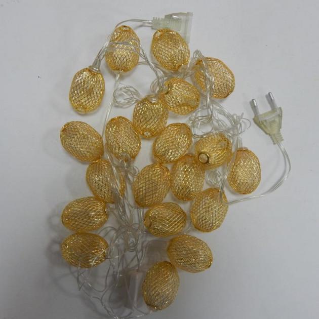 Гирлянда капля Gold LED 20 metal WW-6 Warm White (35091)