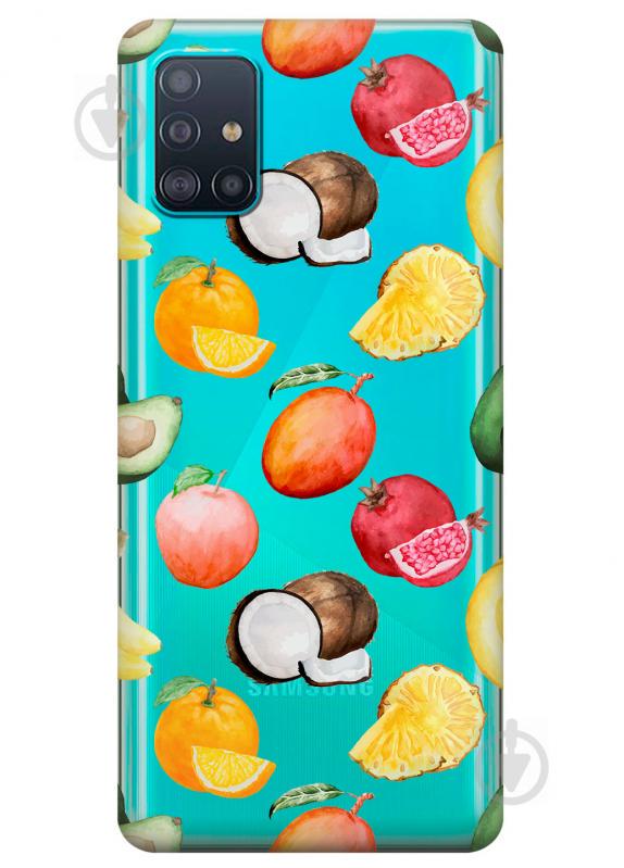 Прозрачный силиконовый чехол iSwag для Samsung Galaxy A51 с рисунком - Фрукты (KS3156) Прозрачный силиконовый чехол iSwag для Samsung Galaxy A51 с рисунком - Фрукты (KS3156)