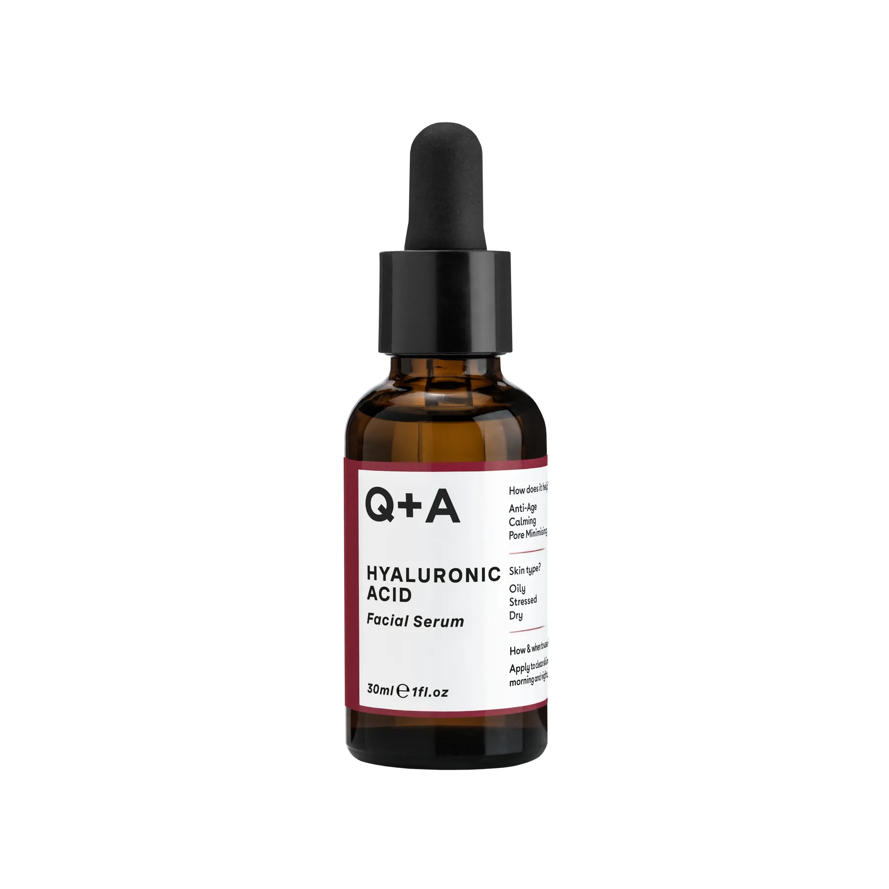 Сироватка для обличчя Q+A Hyaluronic Acid Facial Serum з гіалуроновою кислотою (Т000165) - фото 1