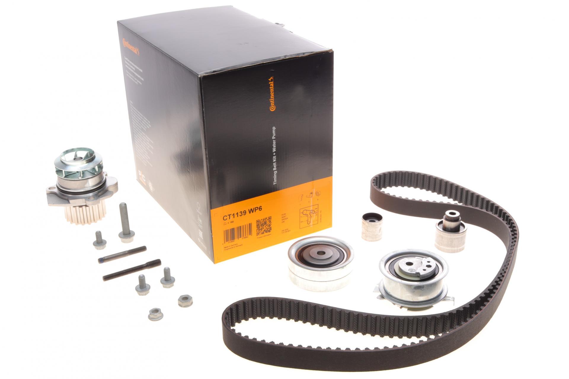 Комплект ГРМ і помпа Continental Audi A3/A4/A5/A6/Q5/VW Caddy/Crafter/T5/T6 1.6TDI-2.0TDI 09- 25x160z (CT1139WP6)
