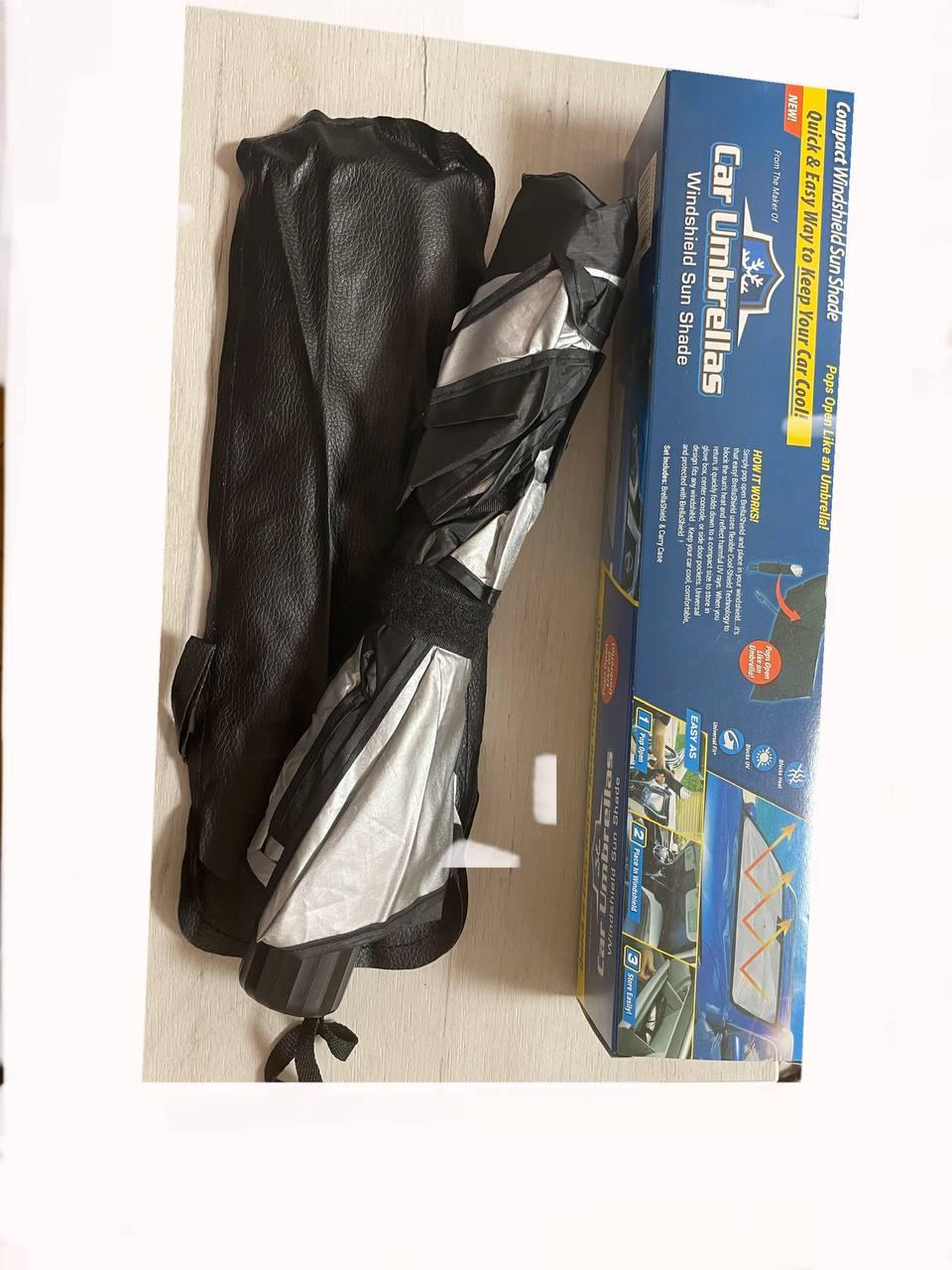 Парасолька-козирок сонцезахисна в автомобіль Car Umbrellas на лобове скло 76х136 см Чорний (25369515) - фото 6 Парасолька-козирок сонцезахисна в автомобіль Car Umbrellas на лобове скло 76х136 см Чорний (25369515) - фото 6