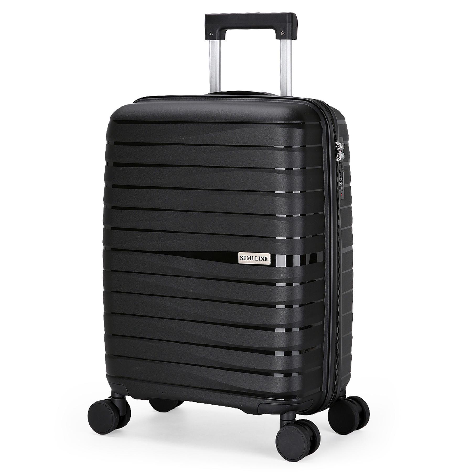 Чемодан маленький под ручную кладь SEMI LINE 20" S полипропилен Black (T5794-1) Чемодан маленький под ручную кладь SEMI LINE 20" S полипропилен Black (T5794-1)