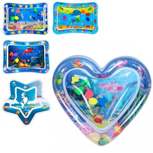 Развивающий коврик водный C 52306 с фигурками морских обитателей 69х51х8 см (OR00001325) - фото 2