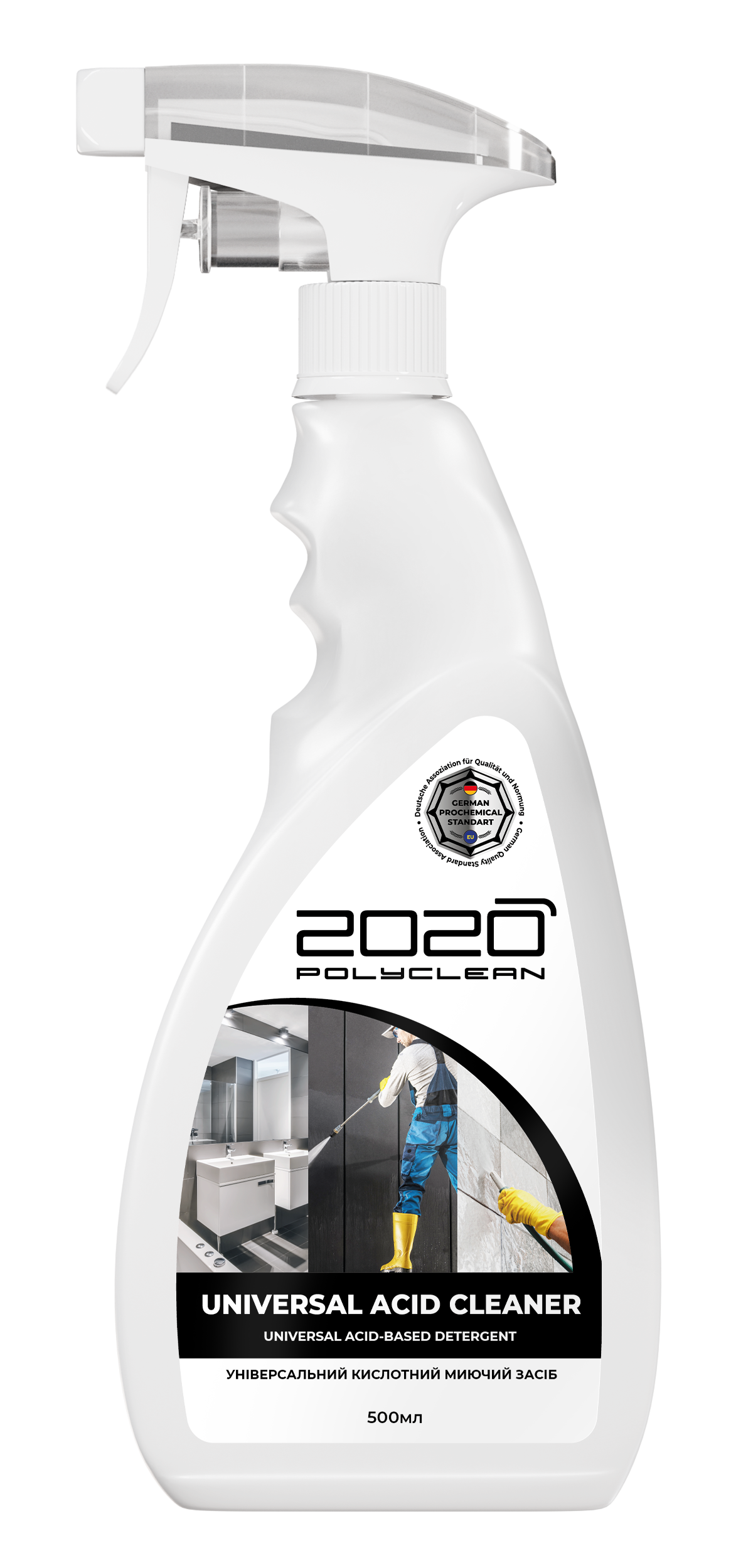 Універсальний миючий засіб Polyclean 2020 Universal acid cleaner кислотний 500 мл