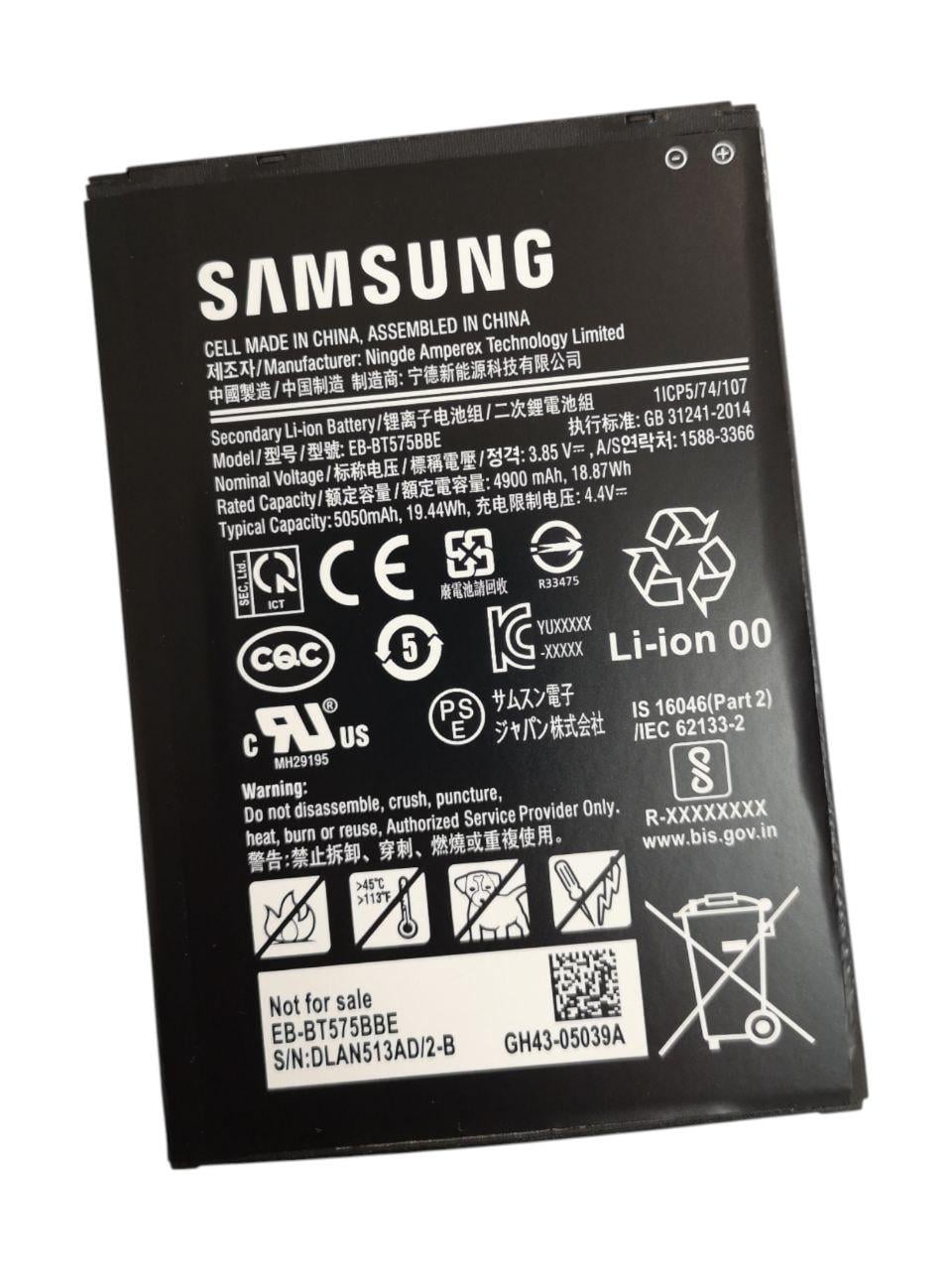 Акумулятор для планшета Samsung Galaxy Tab Active 3/SM-T570/SM-T575/SM-T575N/SM-T577/EB-BT575BBE 5050 mAh 19,44 Wh (33393576)