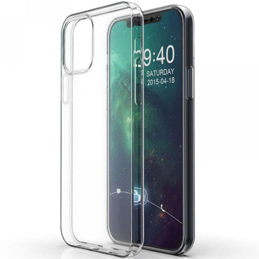 Силиконовый чехол - накладка Silicone Case 0.9mm for iPhone 12 Pro Max, Clear