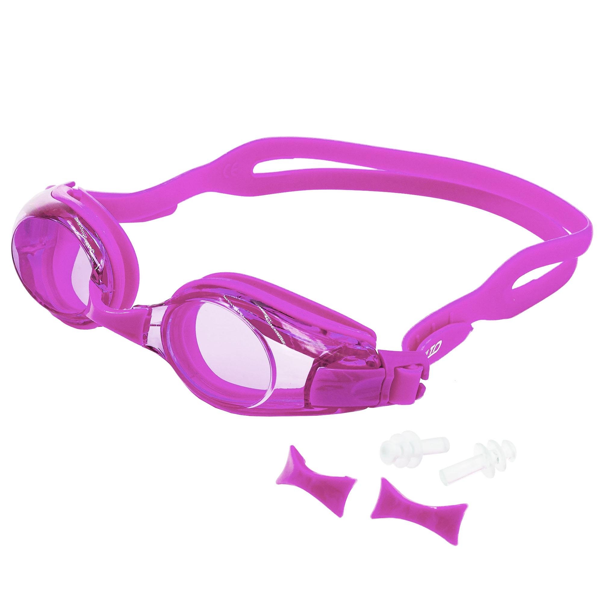 Очки для плавания с берушами SAILTO Розовый (1601AF)