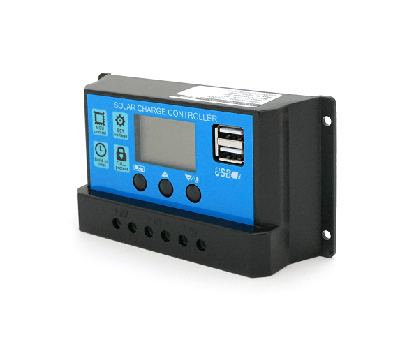 Контроллер заряда ШИМ VOLTRONIC YJSS-10A 12/24V 10A Black (YJSS-10A)