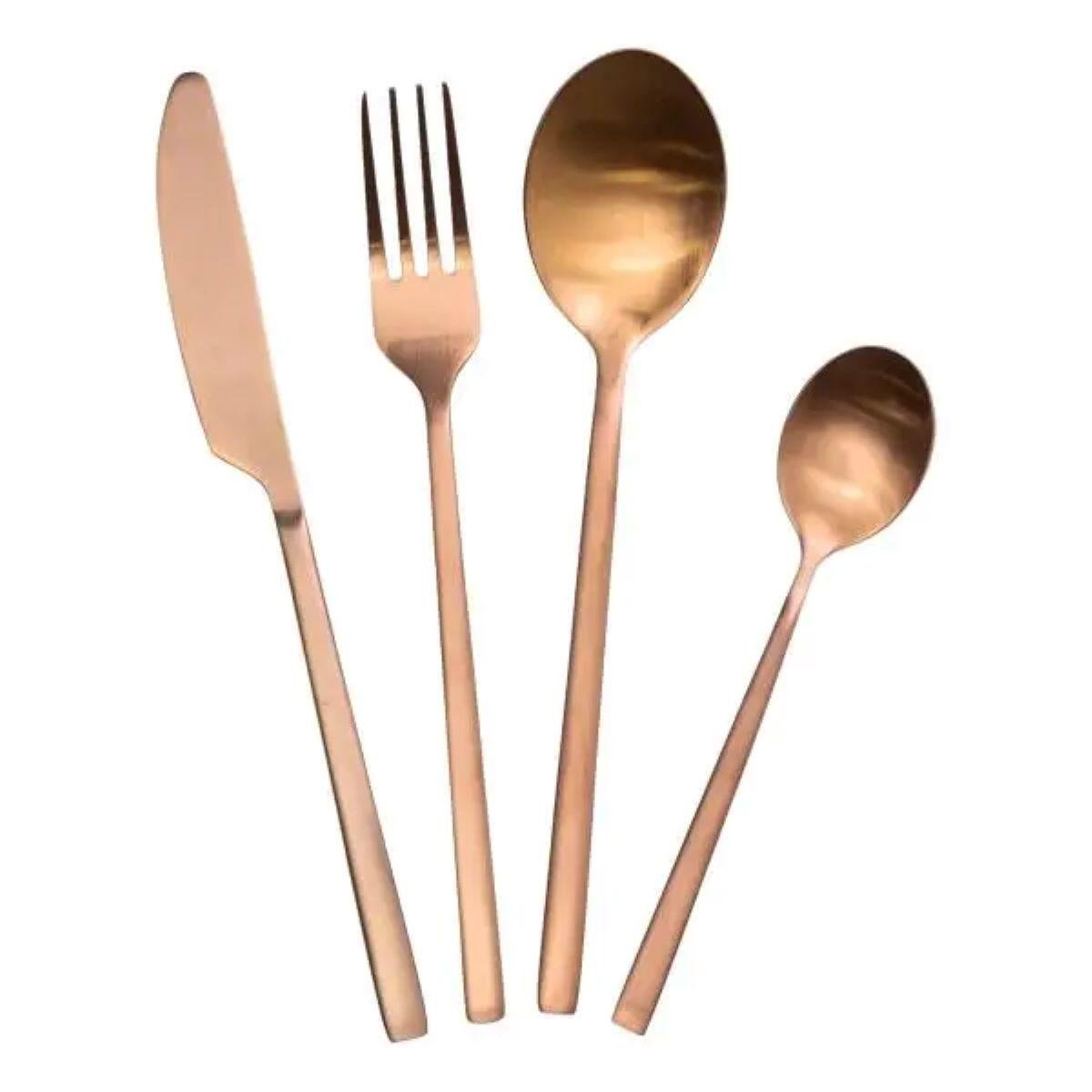 Набор столовых приборов на 6 персон 24 пр. Бронзовый - фото 3 Набор столовых приборов на 6 персон 24 пр. Бронзовый - фото 3