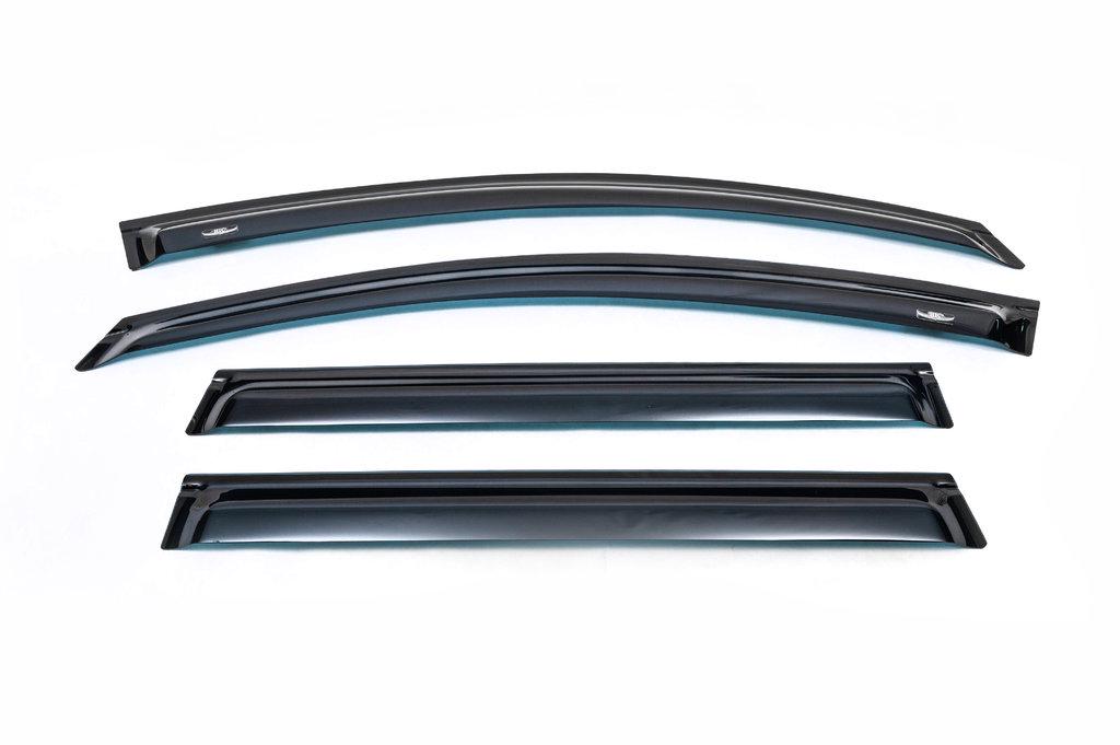 Ветровики SW HIC для Volkswagen Passat B6 2006-2012 гг. полистирол Черный