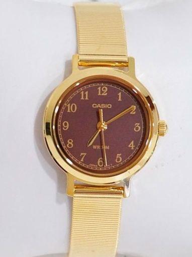 Наручные часы женские Casio LTP-B170G-5B Timeless Collection Lady Timeless Collection со стальным корпусом Коричневый (2917275997)
