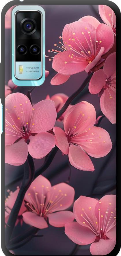 Чехол на Vivo Y31 Пурпурная сакура (6075b-584-42517) Чехол на Vivo Y31 Пурпурная сакура (6075b-584-42517)