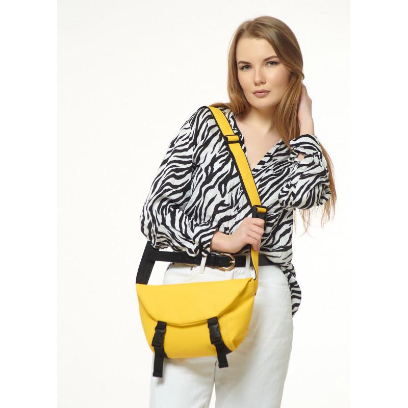 Сумка бананка Sambag Tirso Zard 33x22x7 см жіноча поясна Жовтий - фото 5