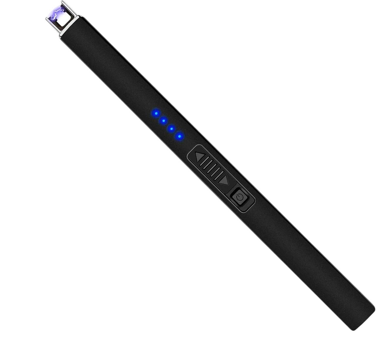 Зажигалка Zanmuk Electric Arc Lighter длинная электрическая с USB-зарядкой Черный