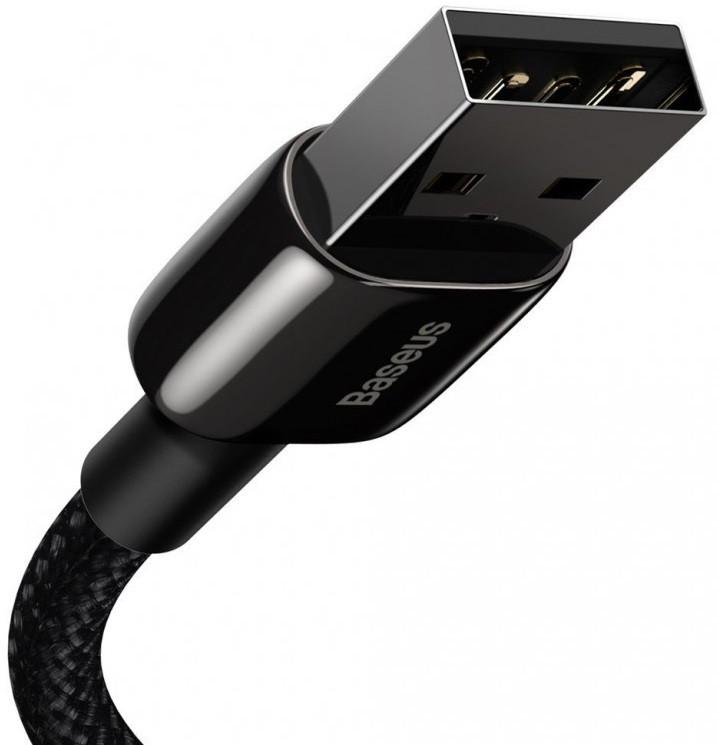 Кабель BASEUS CALWJ-01 Tungsten Gold USB А-Lightning 100 см 2,4 A Чорний (534165) - фото 4 Кабель BASEUS CALWJ-01 Tungsten Gold USB А-Lightning 100 см 2,4 A Чорний (534165) - фото 4