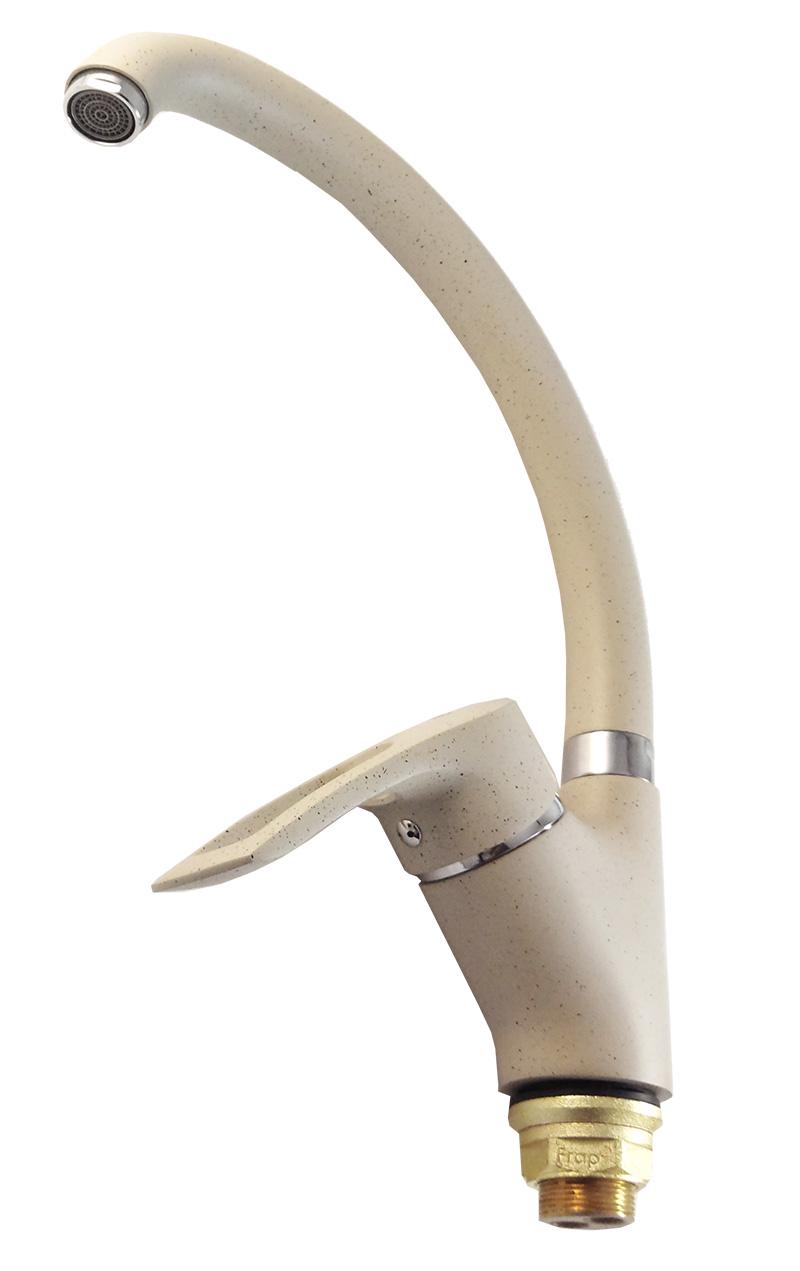 Змішувач для кухні Frap F4166-10 Світло-бежевий (33245)