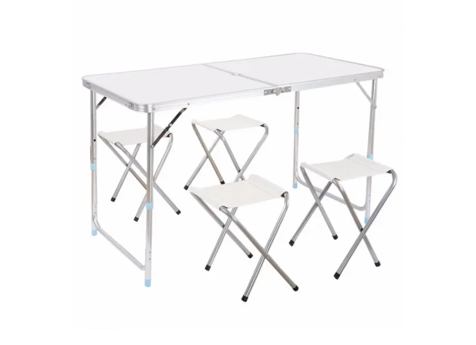 Стол для пикника раскладной с 4 стульями Folding Table 120х70х60 см (2-1-3986) - фото 1