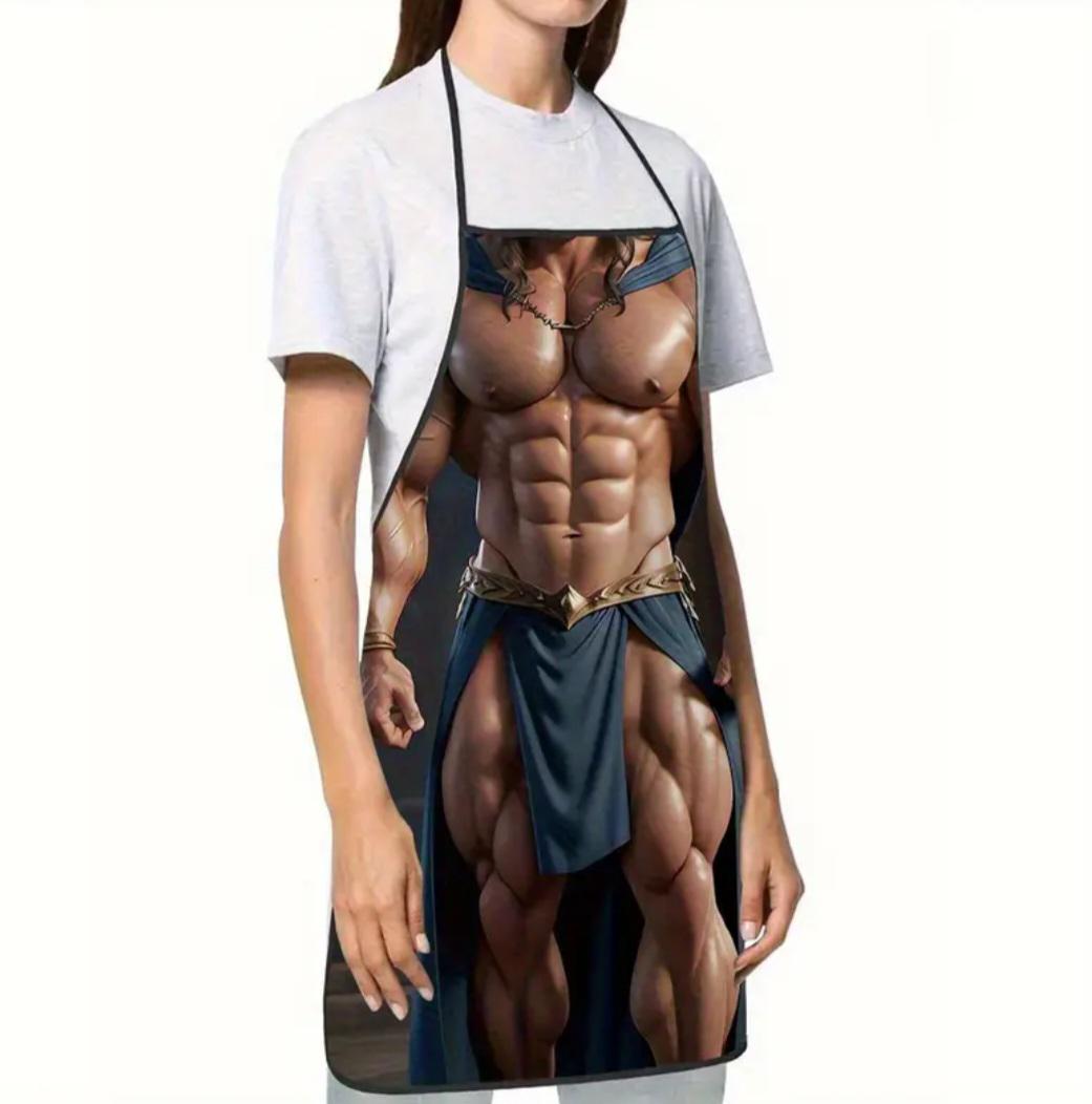 Фартук мужской прикольный Накачанный мужчина с мускулами 74x54 см Разноцветный (449994) - фото 3 Фартук мужской прикольный Накачанный мужчина с мускулами 74x54 см Разноцветный (449994) - фото 3