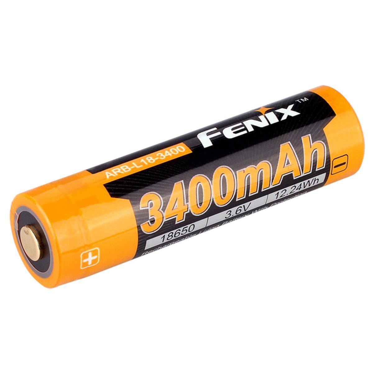Батарейки Fenix АКБ 18650 3400 mAh Li-ion