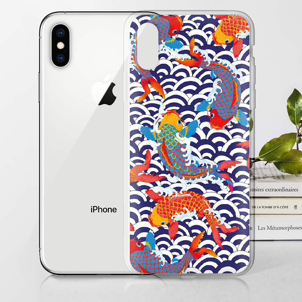 Чохол Boxface iPhone XS Koi Fish Прозорий силікон (35413-up2477-32139) - фото 2