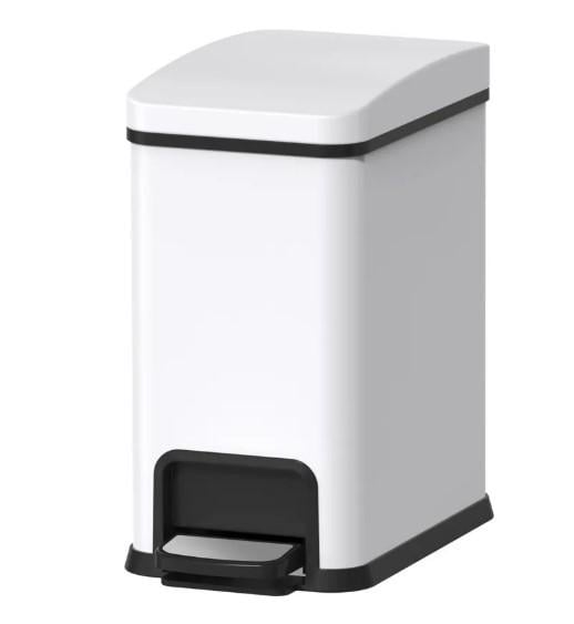Ведро для мусора KOER TC-010108-08 с плавным закрытием/прямоугольное 8 л Белый (KR5592)