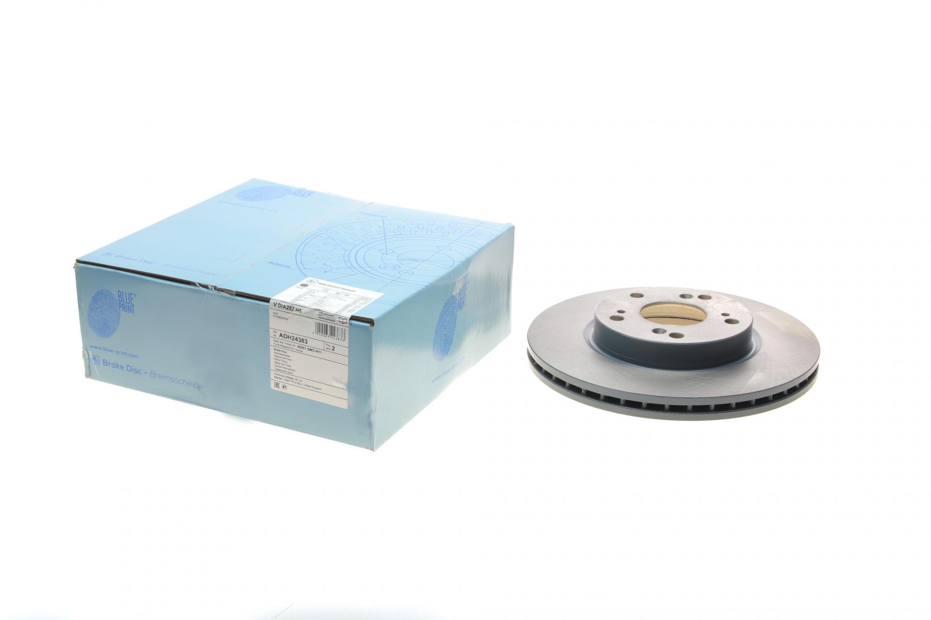 Тормозной диск передний BLUE PRINT для Honda Civic VIII 06-/FR-V 05-282x23 мм (ADH24383)