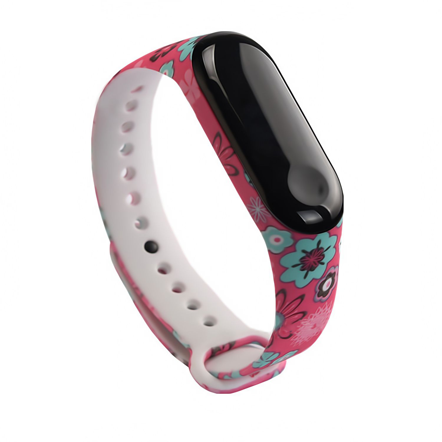 Ремешок MRK для фитнес браслета Xiaomi Mi Band 4/3 силиконовый Rose red