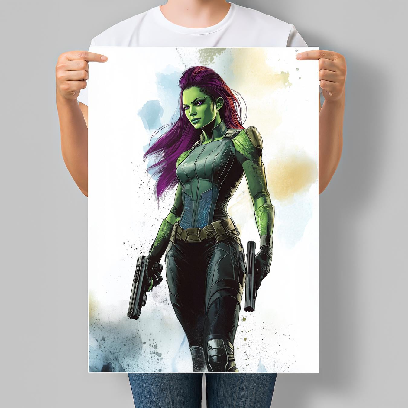 Постер супергероиня Marvel Гамора Fan art Серия Superheroine Collection 30x42 см A3 без рамки (MAR12_A3) Постер супергероиня Marvel Гамора Fan art Серия Superheroine Collection 30x42 см A3 без рамки (MAR12_A3)