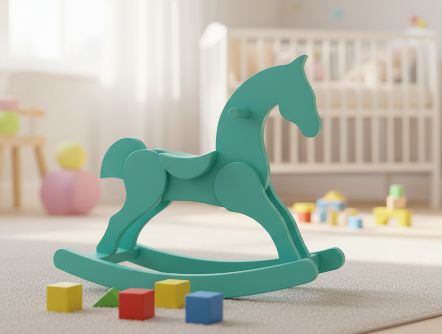 Лошадка качалка детская деревянная (1839345589)