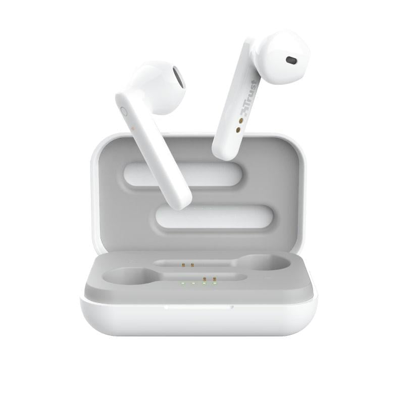 Наушники беспроводные Trust Primo Touch True Wireless в кейсе Белый (23783_TRUST)
