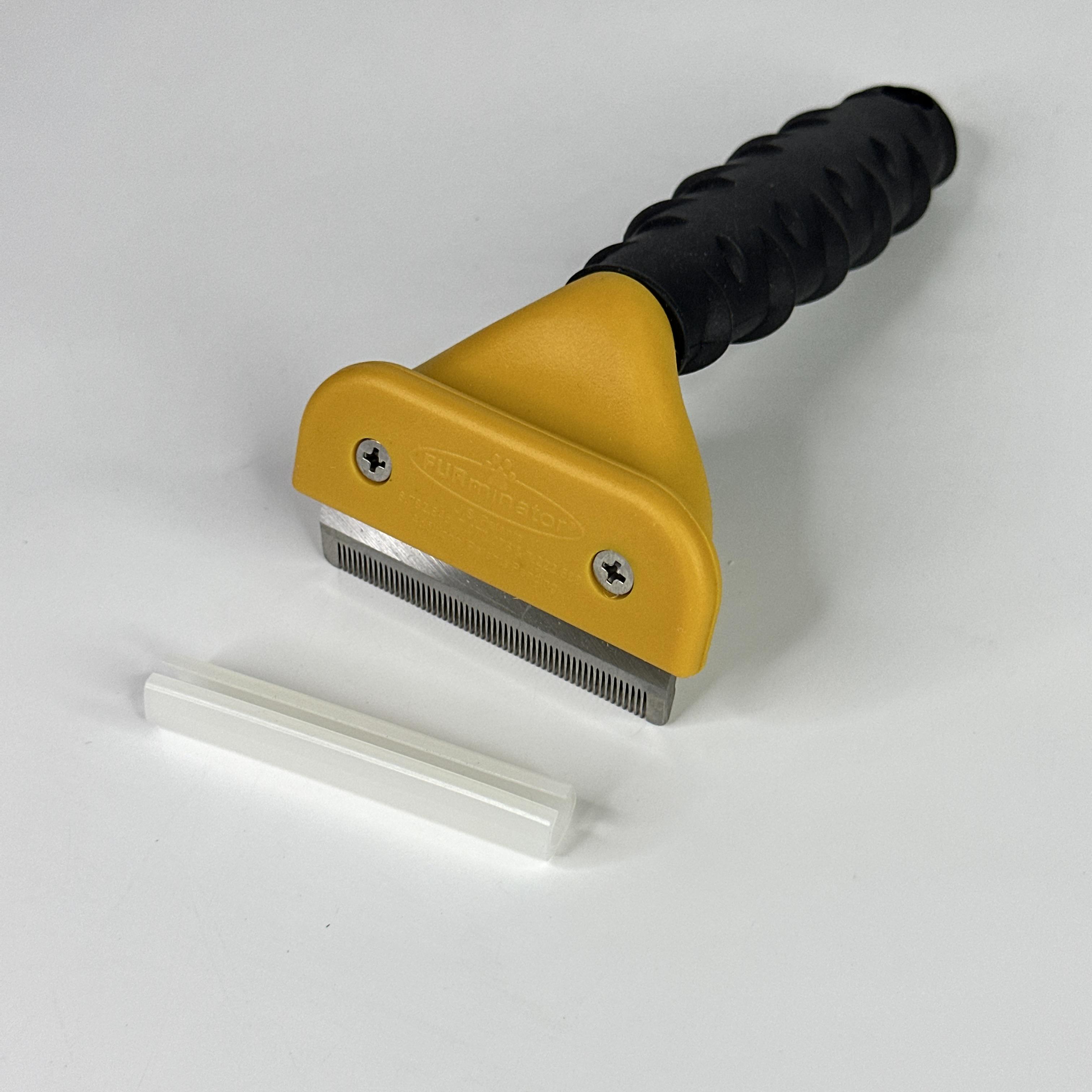 Фурминатор для кошек и собак средних пород Furminator deShedding Tool (FH2-DCSL-68-Yellow) - фото 4 Фурминатор для кошек и собак средних пород Furminator deShedding Tool (FH2-DCSL-68-Yellow) - фото 4