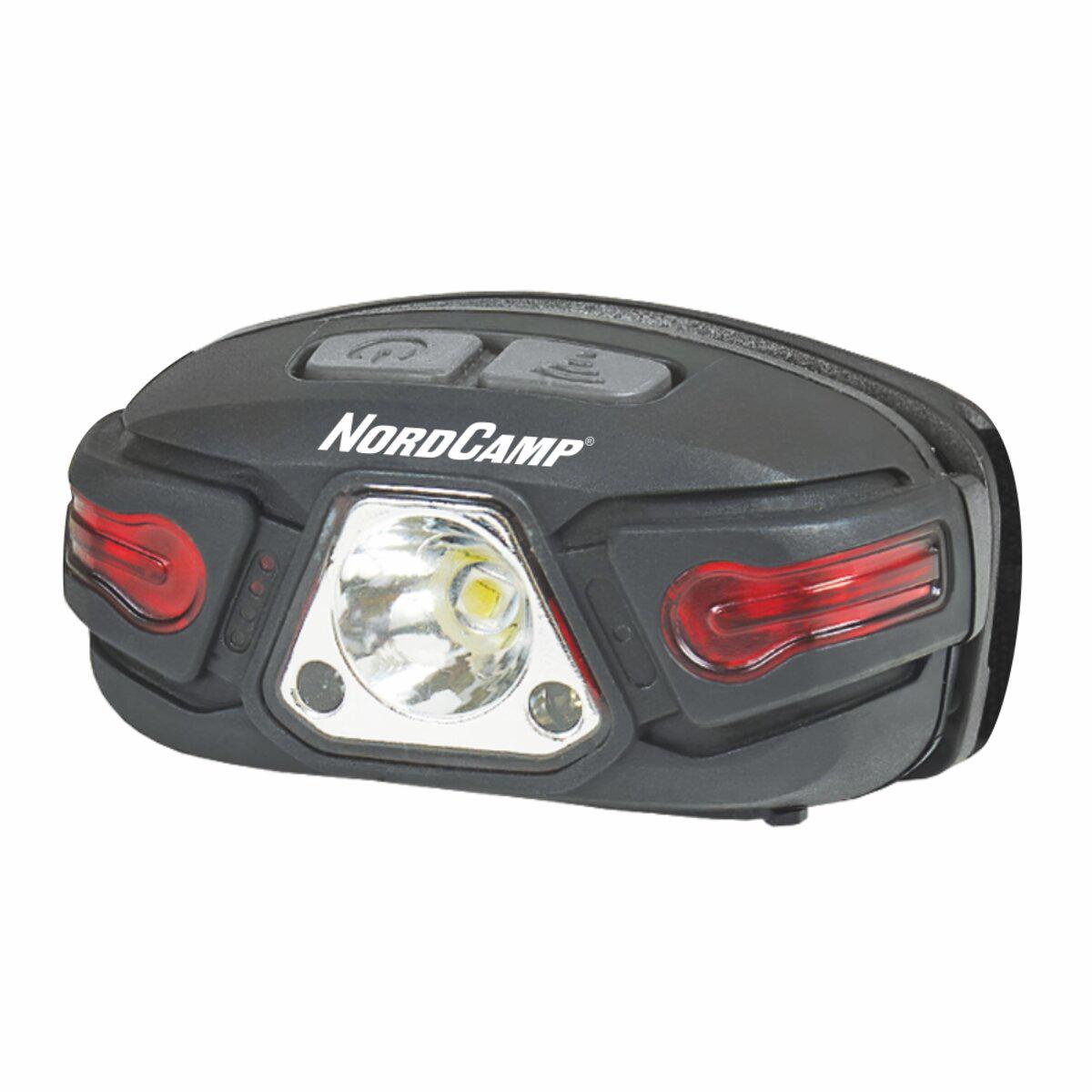 Фонарь налобный Nord Camp 250 Lm 5W LED/850 mAh/с сенсором Бело-красный