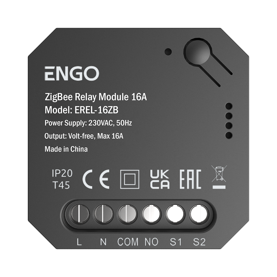 Реле смарт включення/вимкнення Engo EREL-16ZB ZigBee 16А (260114421)