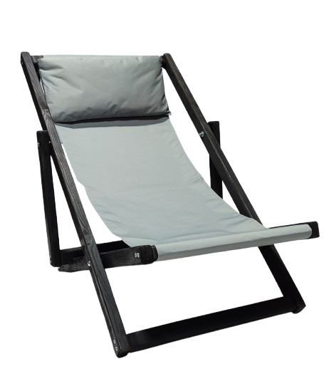 Шезлонг с подушкой Графитовый (120101)