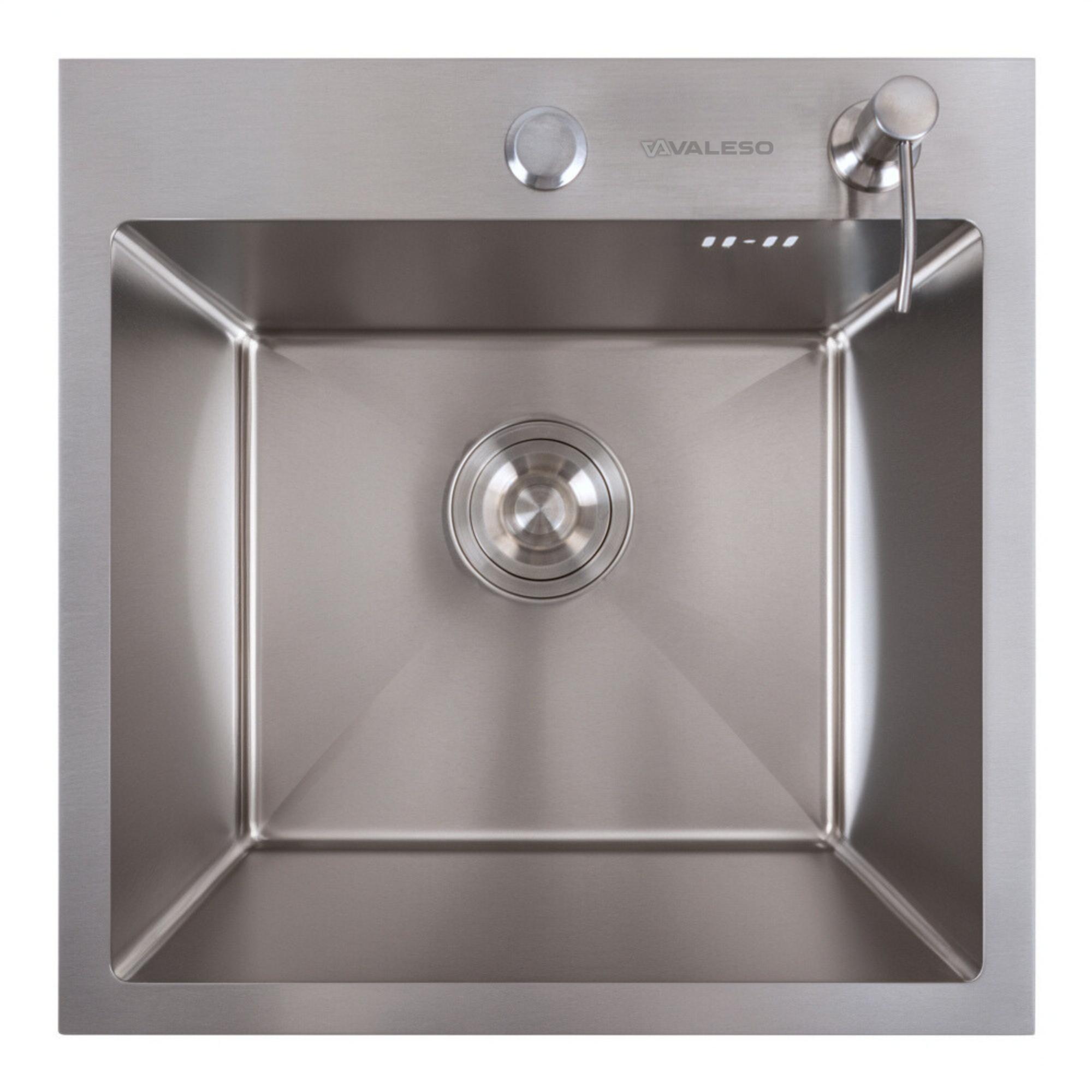 Мойка кухонная Valeso Handmade сифон круглый 3,0/0,8 45х45 см