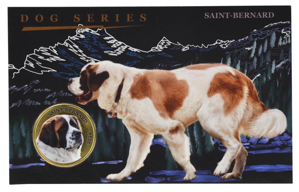 Коллекционные монеты Паган 3 доллара 2024 UNC Мьянма Собака сенбернар в сувенирной упаковке (М20466) Коллекционные монеты Паган 3 доллара 2024 UNC Мьянма Собака сенбернар в сувенирной упаковке (М20466)