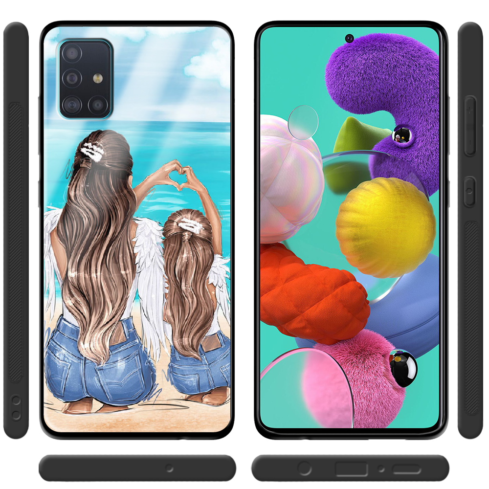 Чехол Boxface Samsung A515 Galaxy A51 Family Vacation Черный силикон со стеклом (38808-up2380-39407) - фото 2