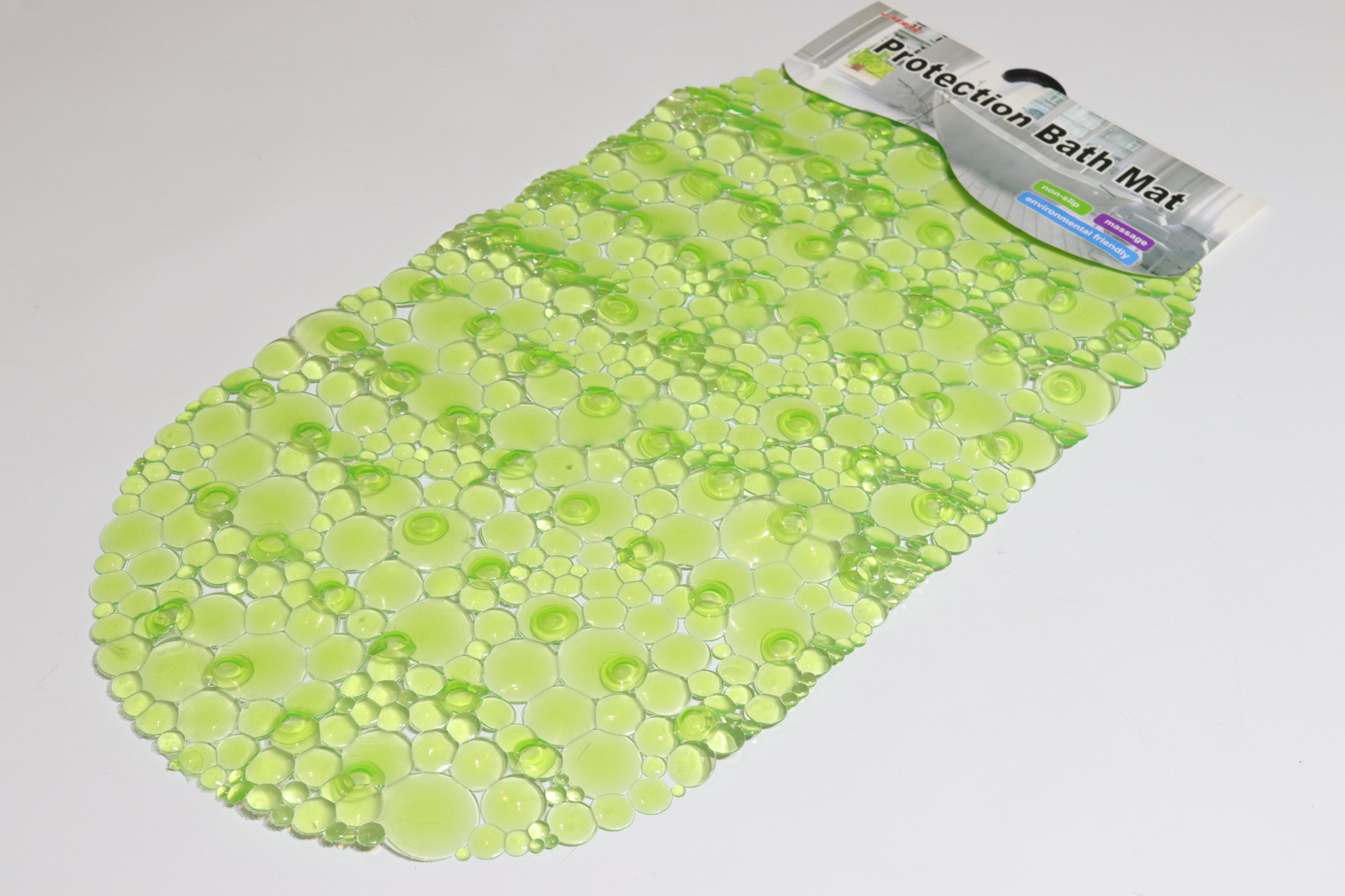 Килимок у ванну NewBulb на присосках силіконовий 65x33 см (1225/green)