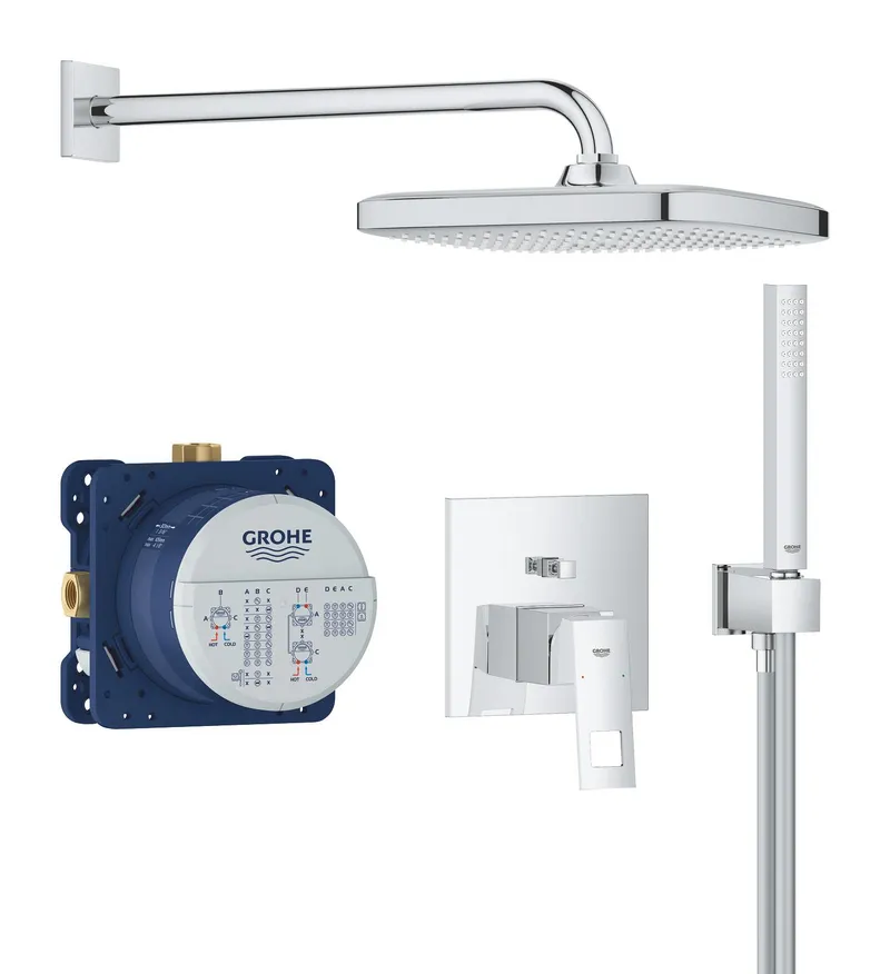 Душевая система скрытого монтажа Grohe Eurocube Tempesta 250 Cube (25289000)