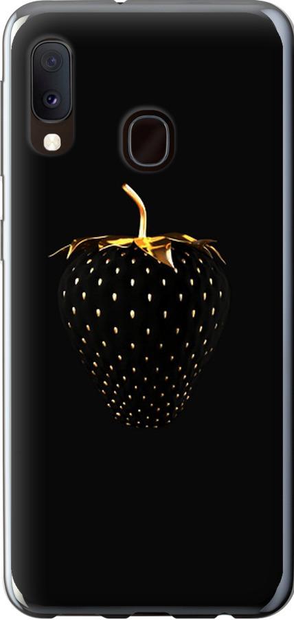 Чехол на Samsung Galaxy A20e A202F Черная клубника (3585u-1709-42517)