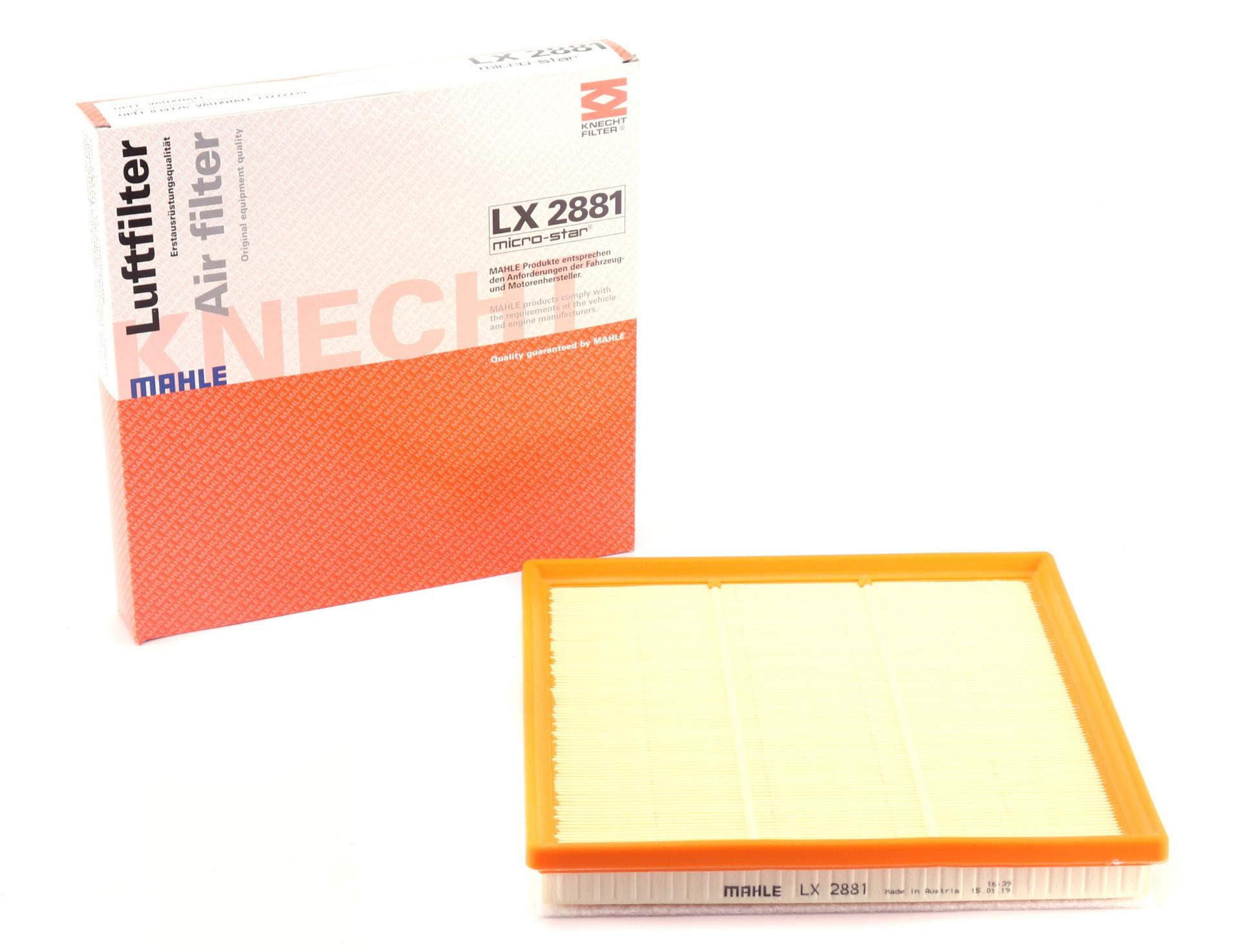 Фільтр повітряний KNECHT для Opel Astra H 1,6Turbo/1,7/1,9CDTI 04- (LX 2881)