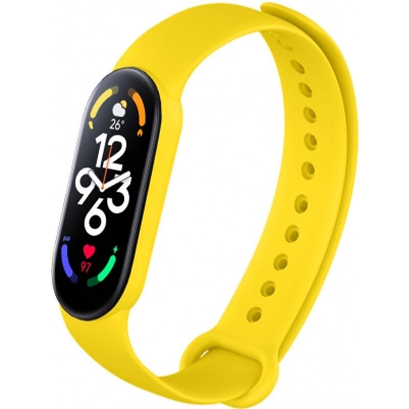 Ремінець силіконовий для Xiaomi Mi Band 7 Жовтий/Neon Yellow (00000054947_30)