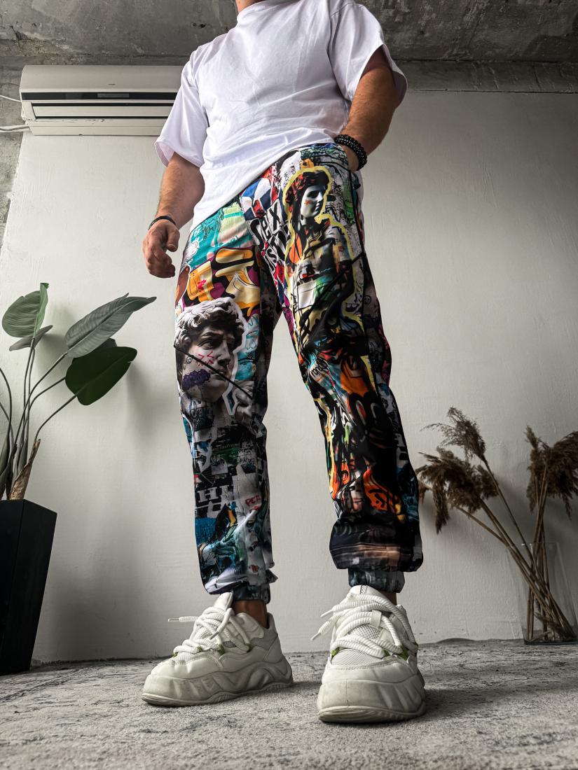 Спортивні штани 12-241 XL Різнокольоровий (37966)
